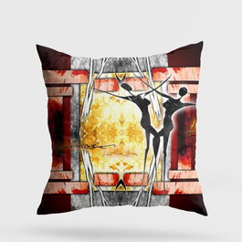 Aberto Design Cojín Multicolor 43 x 43 cm con Relleno de Silicona